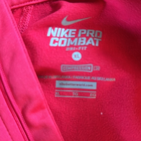 🍍NIKE PRO COMBAT LIVESTRONG 1/4 zip🍍thumb holes 🍍SIZE XL🍍P-1 - Picture 3 of 5